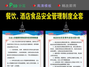 餐飲酒店食品安全管理制度全套圖片設計素材 | 高清PSD模板下載